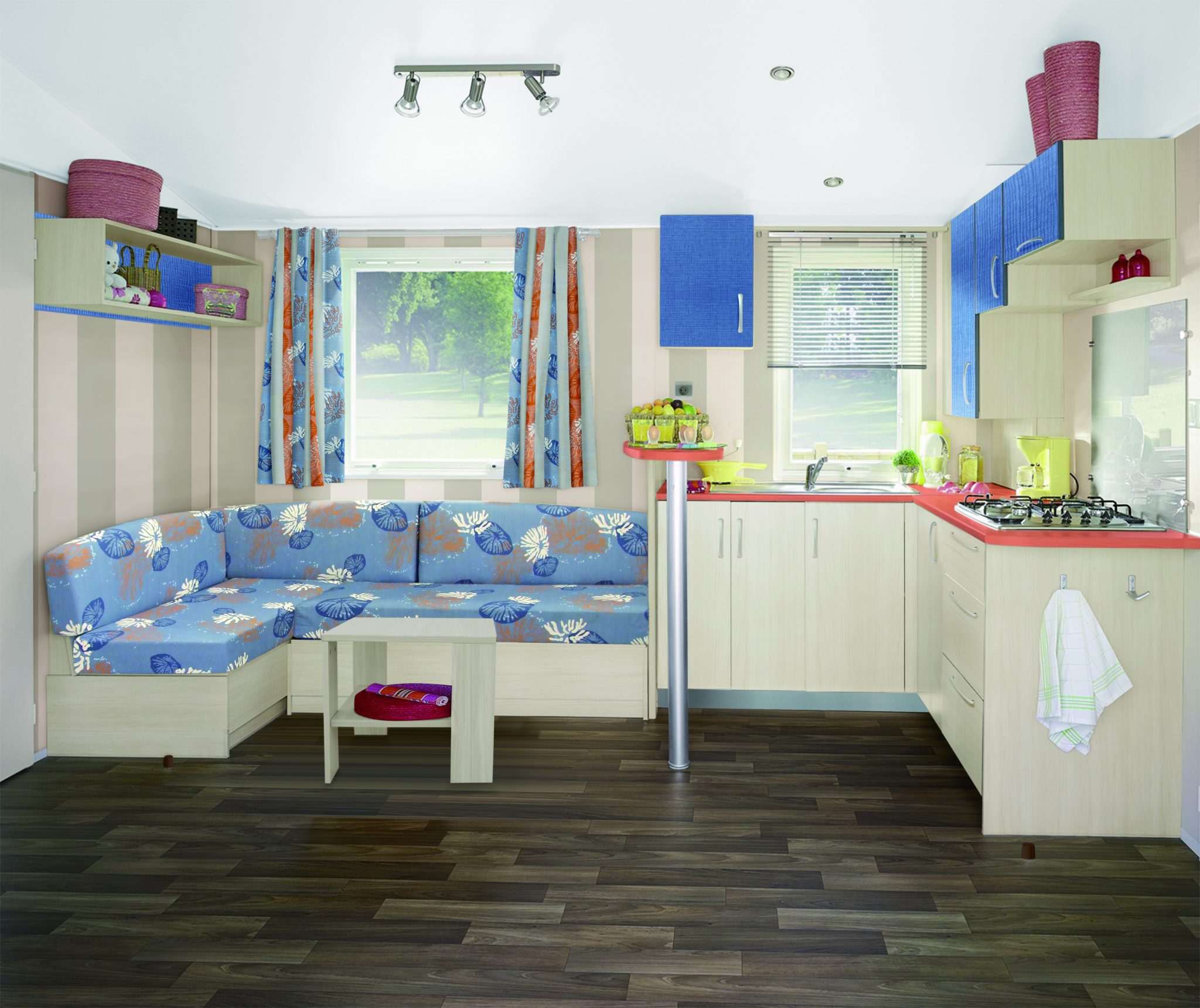 Location  CONFORT: Mobile-home, 6 personnes, 3 chambres, Terrasse couverte au camping Le Suroit - 1