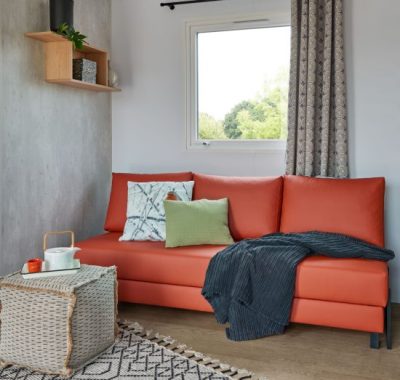 Location  GRAND CONFORT : Mobile-home, 4 persons, 2 bedrooms, Air conditioning, Dishwasher, Covered terrace au camping Le Suroit - 1