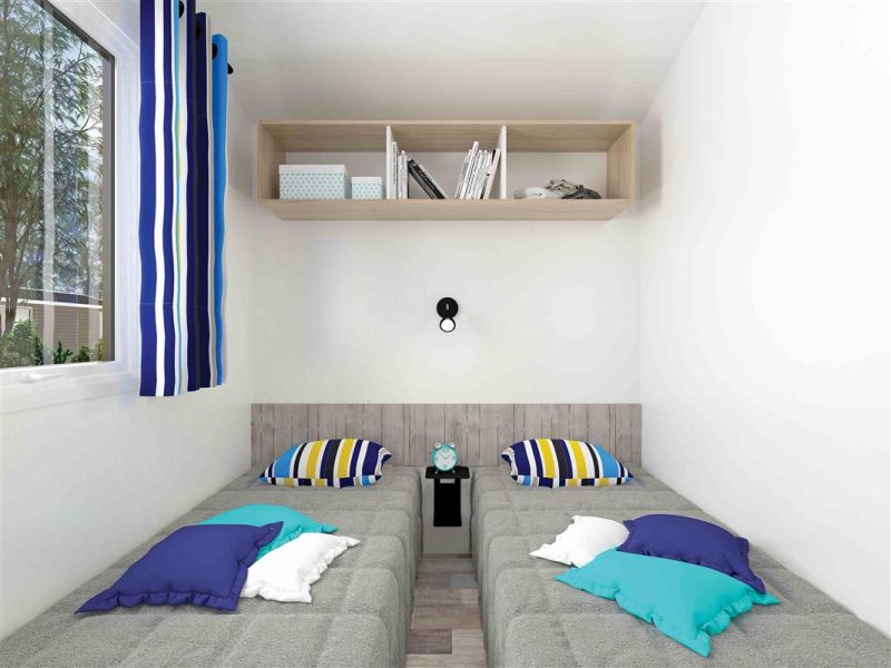 Location  GRAND CONFORT : Mobile-home, 4 personnes, 2 chambres, Terrasse couverte au camping Le Suroit - 2