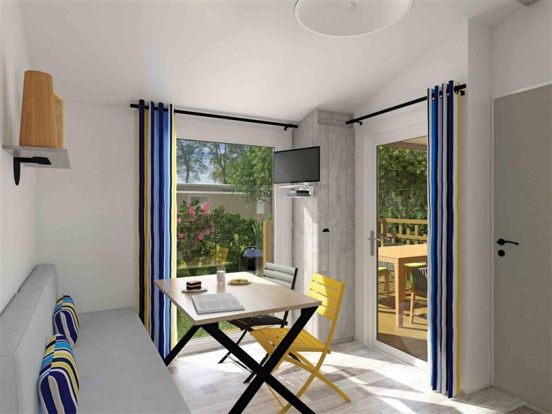 Location  GRAND CONFORT : Mobile-home, 4 persons, 2 bedrooms, covered terrace au camping Le Suroit - 1