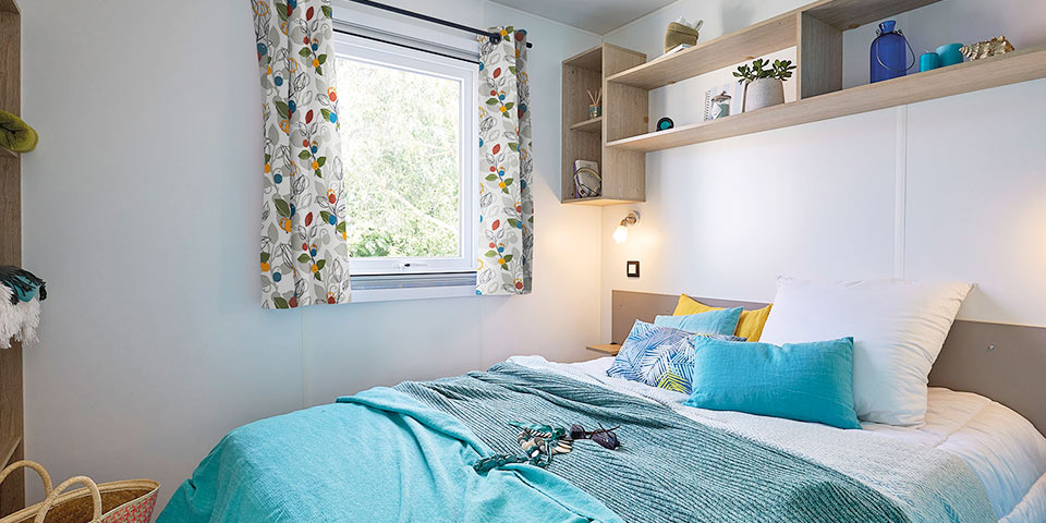 Location  ARCHIPEL : 8 people, 4 bedrooms (2 mobile-homes with a common shared terrace) au camping Le Suroit - 1