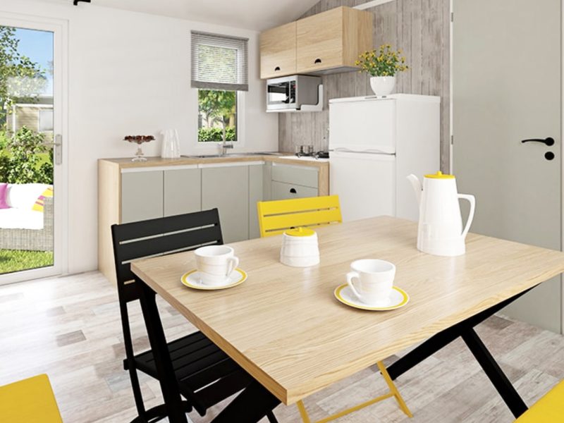 Location  CONFORT: Mobile-Home, 4 personnes, 2 chambres, Terrasse au camping Le Suroit - 2