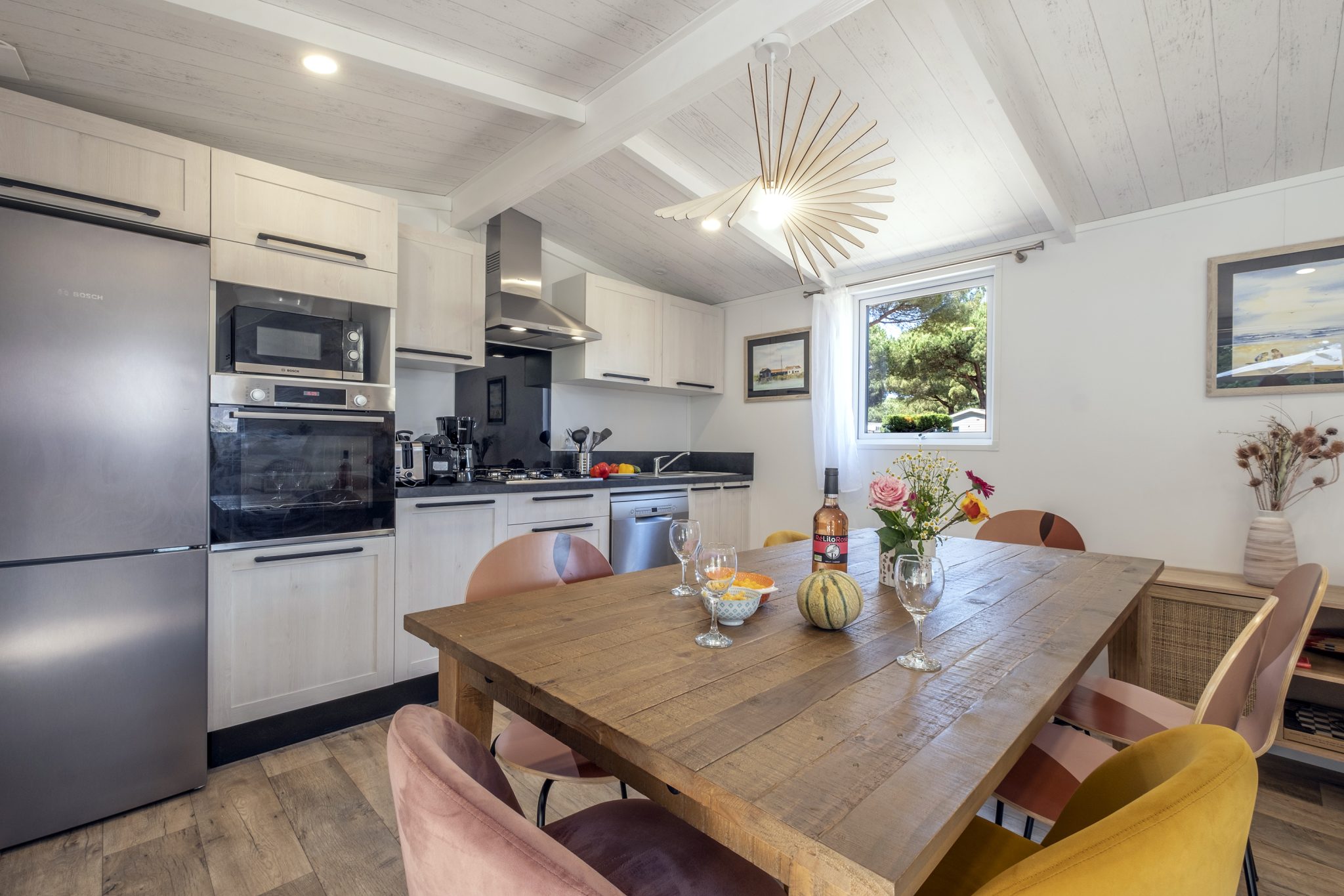 Location  La Villa Roséa avec jacuzzi privatif : 4 chambres, 70m2, 2 salles de bains au camping Le Suroit - 1