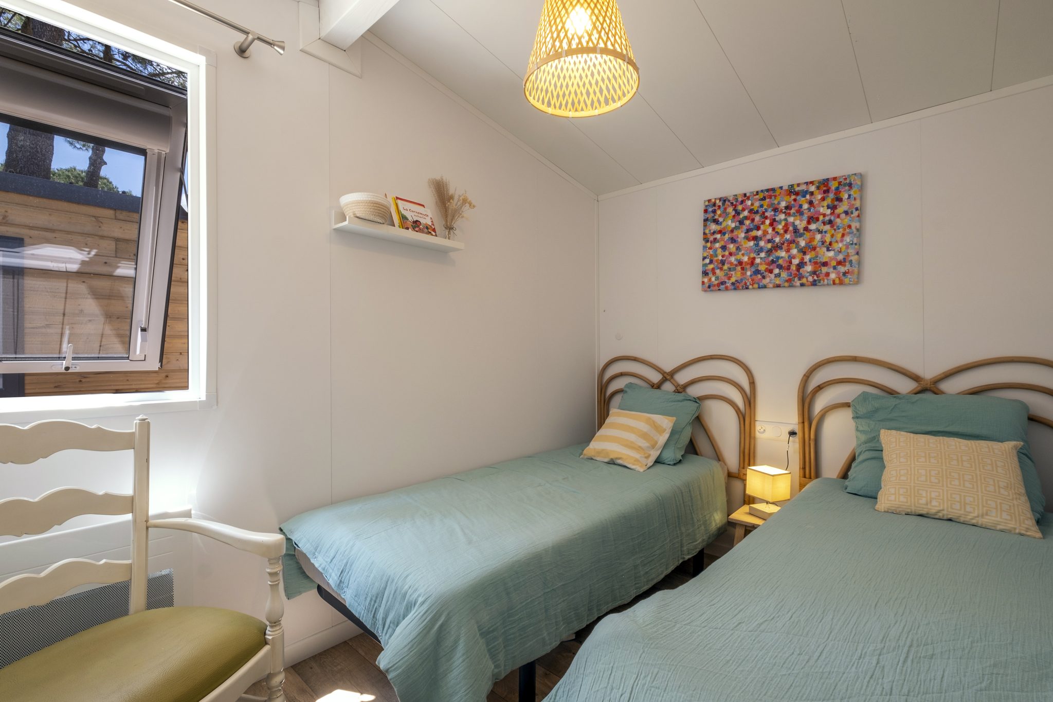 Location  Villa Rhéa with private jacuzzi : 4 bedrooms, 70m2, 2 bathrooms au camping Le Suroit - 7