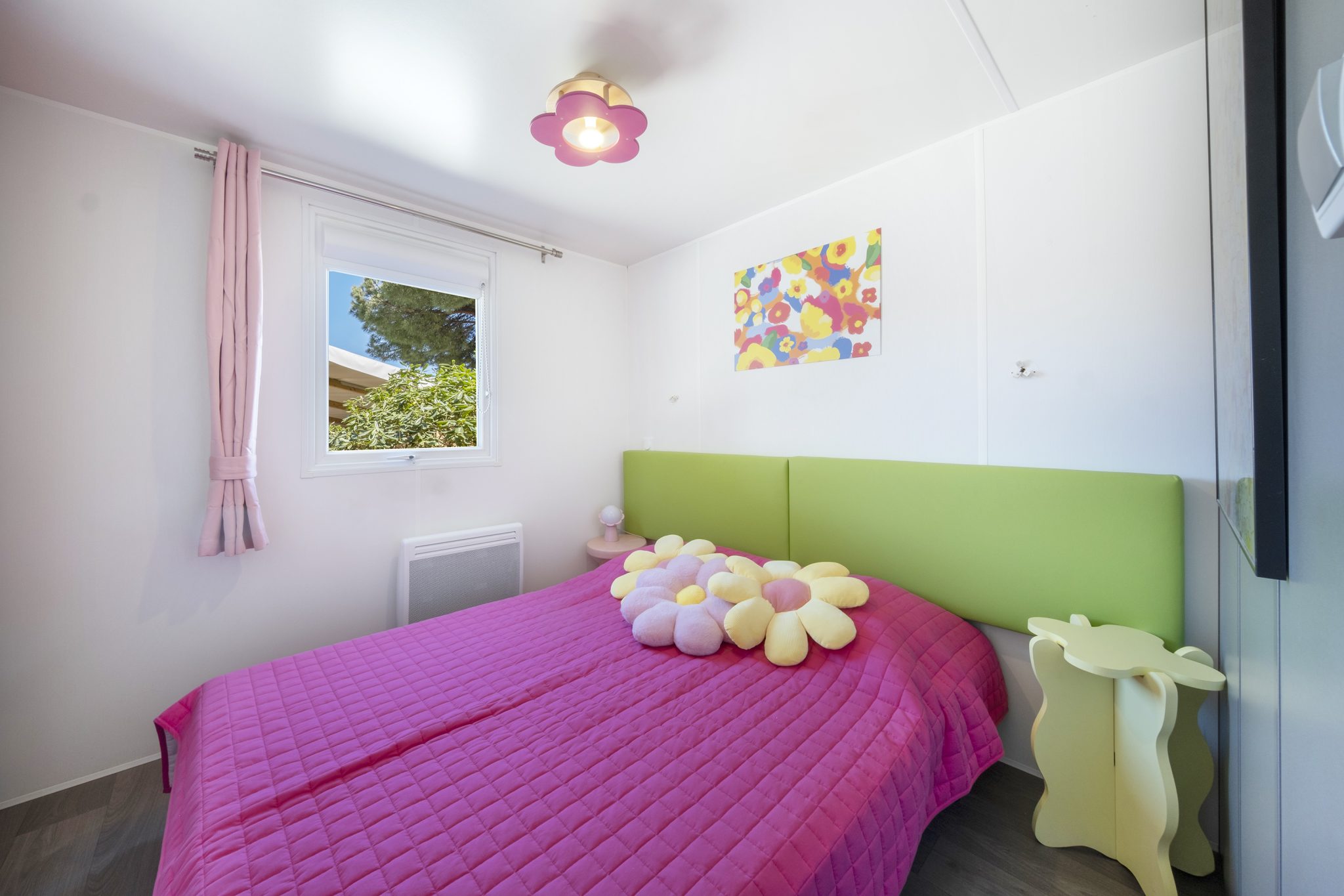 Location  ARCHIPEL : Salut les copains ! 12 personnes, 6 chambres (2 mobil homes Îlots avec terrasse commune couverte) au camping Le Suroit - 10