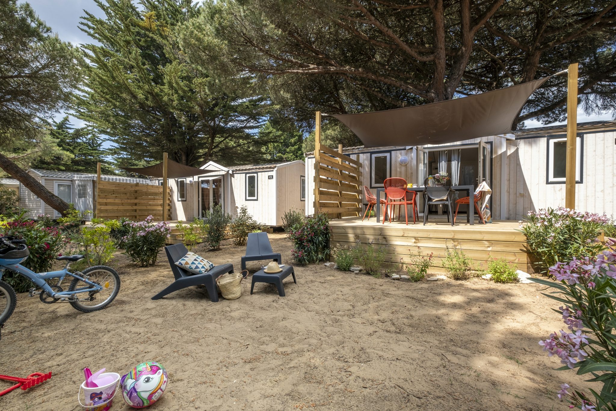 Location  RHETAISE : Cabane rhétaise 6 personnes, 3 chambres au camping Le Suroit - 3