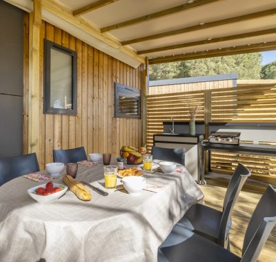 Location  PREMIUM : Mobil home TV, 6 personnes, 3 chambres, 2 salles de bain, Neuf au camping Le Suroit - 3