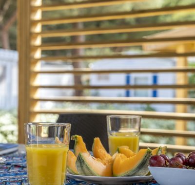 Location  CLIMATISE : Mobile-home, 6 personnes, 3 chambres, Climatisation, Lave-vaisselle, Terrasse couverte au camping Le Suroit - 2